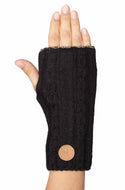 Alpaca wrist warmer SUAVE made from 100% alpaca, reversible with thumb cutout